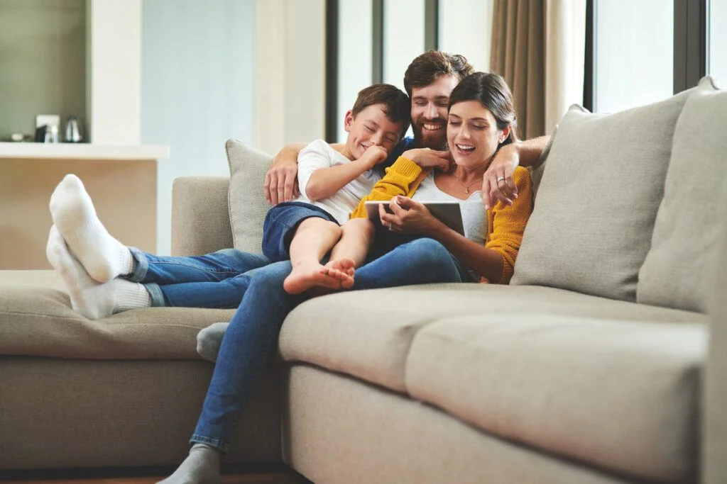 family spending time together
